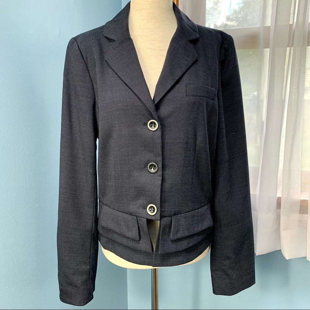 Marc by Marc Jacobs Navy Wool Peplum Blazer - Picture 1 of 7